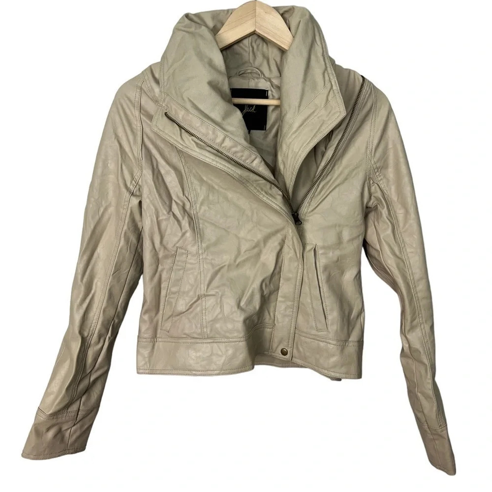 Jack • Moto Faux Leather Asymmetrical Zip Jacket